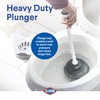 Clorox Toilet Plunger with Hideaway Holder Caddy Heavy-Duty Compact Design
