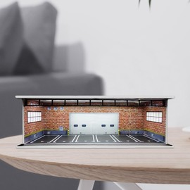 Perfeclan 1:64 Scale Model Car Display Case Protective Cover Illuminated Collectible Display Case Collectibles for Mini Dolls Model Cars Diorama