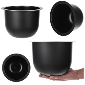 KADAX Insert for Aytre Flower Stand, Diameter 24 cm, Plant Pot for Plant Stand, Plastic Plant Insert, Flower Pot for Flower Pot Stand (Black)