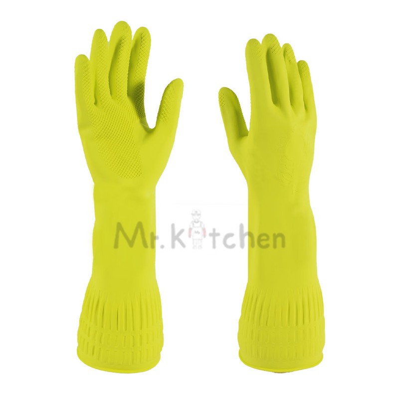 Mommy Son colored rubber gloves green large 10 pairs /