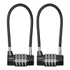 Ankilo 2 Pack 4 Digit Combination Padlock, 3.54 inch Outdoor