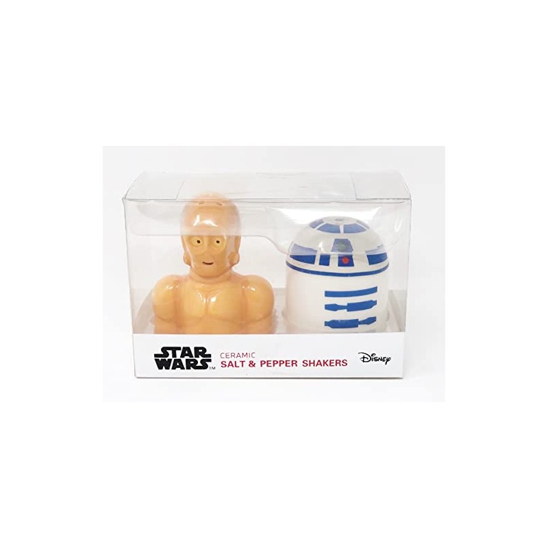 Designware Ceramic R2-D2 & C3-PO Salt & Pepper Shakers (2