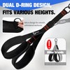 Bbtops Pedal Resistance Band with Handle for Women Men,Black