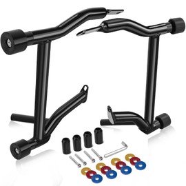 Eumti Saddlebag Guards Tip-Over Crash Bars Rear Saddle Bag Support Bracket Protection Kit Fit for Harley Touring Street Glide Road Glide Road King Electra Glide CVO Ultra Limited Freewheeler 2009-2025