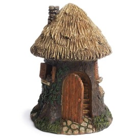 TG,LLC Treasure Gurus Elf Tree House Gnome Home Fairy Garden Ornament Dollhouse Decor