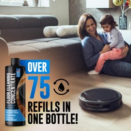 Samorillo Robot Vacuum Floor Cleaning Concentrate for Mops - 75+ Refills Per Bottle - Compatible with Roborock, Tineco, iFloor, Etc. - Hardwood & Multi-Surface - Made in USA - Non-Toxic, Residue-Free