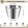 Littlecatch 12 Pack Sauce Pots Stainless Steel Small Condiment Containers,