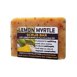 Harmony Soapworks Lemon Myrtle Scrub Bar Soap 140g