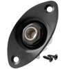 Musiclily 6.35mm Oval Guitar Loaded Jack Socket Plate for Electric