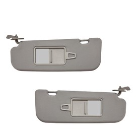 Sun Visor Fits for 2011-2015 Hyundai Elantra Gray Without Light OE Quality 2MPLASTIC (Pair)
