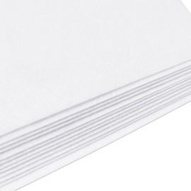 Jtnohx White Felt Sheets, Color Felt Fabric for Crafts, 12 Pcs 1mm Thick 20x30cm Soft Fabric Square for Handicraft DIY and Sewing Projects