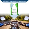 Hihaha Motorcycle Rear View Mirrors Side Rearview Mirror Adjustable Aluminum
