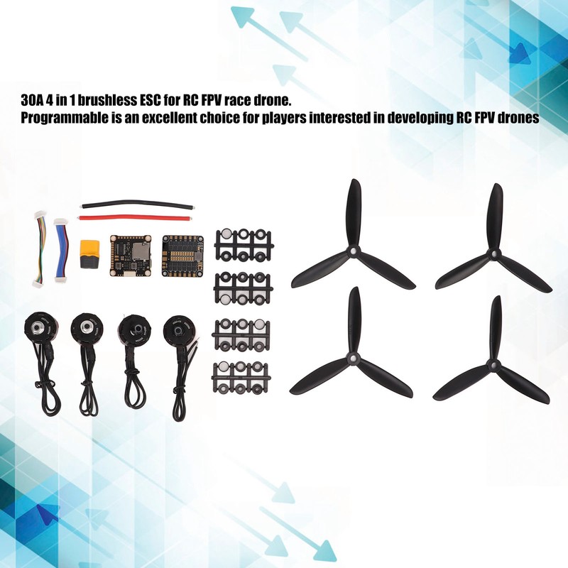2205 2300KV Motor 30A 4 in 1 ESC F4V3 Flight