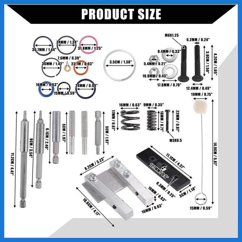 VekAuto 7.3L Injector Rebuild Kit with Vice Clamp, Special Tools,