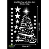 Star Tree with Stars Window Cling Stickers - Seasonal Christmas