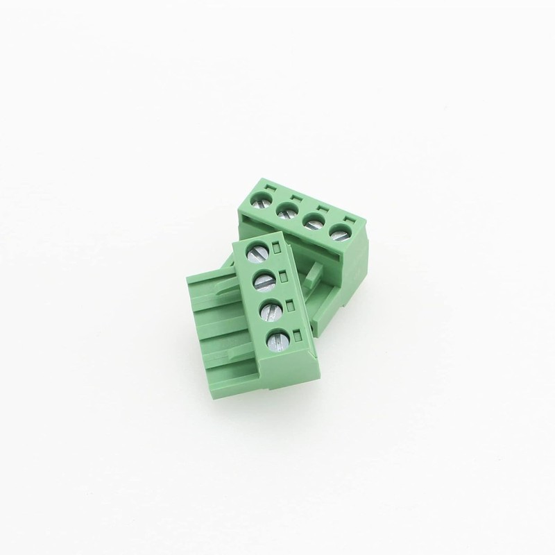 10 Pcs Green 5.08mm Pitch 3P Pluggable Teminal Blocks Connector