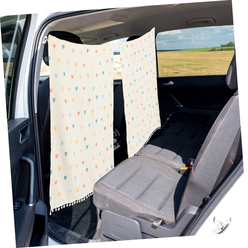 ULTECHNOVO Car Privacy Curtain Breathable Double Gauze Insulated Window Shade