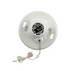 Leviton One-Piece Urea Outlet Box Mount, Incandescent Lampholder, Pull Chain,