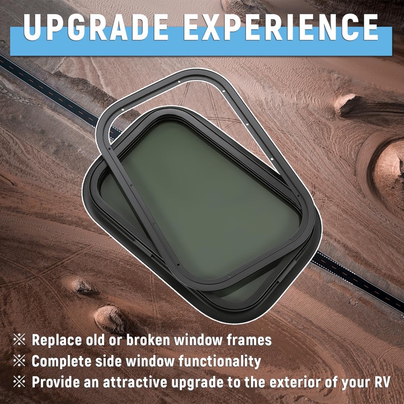 HECASA RV Window 12" X 18" X 1 1/2" Compatible