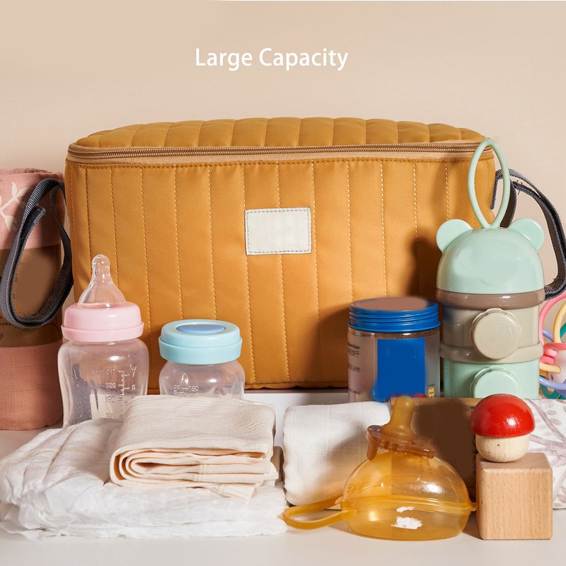 Baby Stroller Bag Waterproof Multifunctional Ample Space Zipper Closure 2