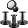 POPPSTAR Round Magnetic Hooks Matte Black - Set of 4