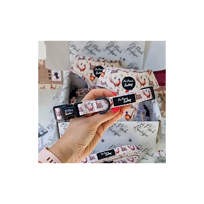 Country Pheasant Dog Collar, Extra Small