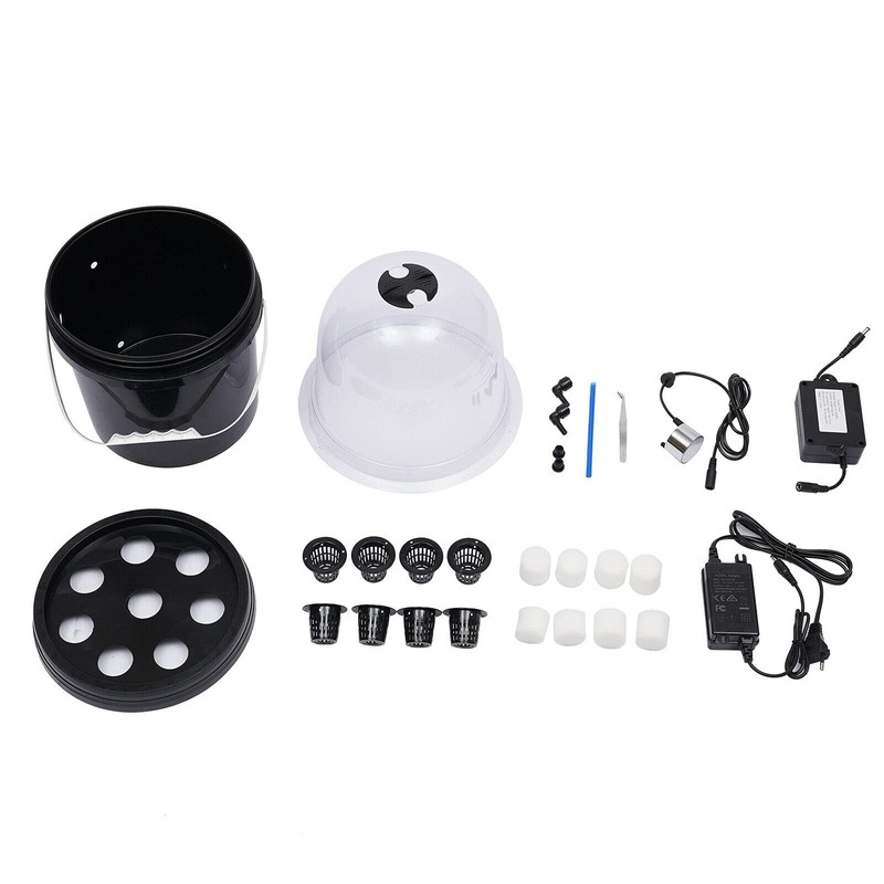 SHZICMY Hydroponic Box 8 Holes Hydroponic System Grow Kit Hydroponic