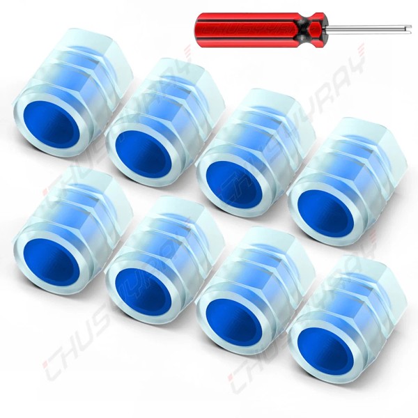CHUSYYRAY Fluorescent Car Tire Valve Cap Luminous Bike Tire Valve