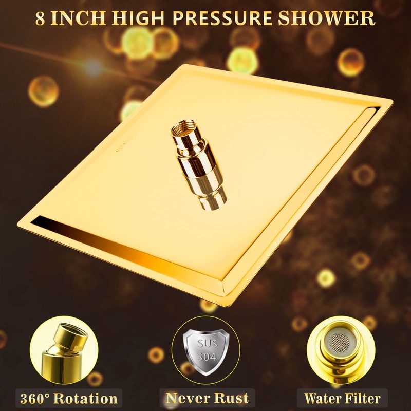 Voolan Rain Shower head, High Pressure Shower Head Made of