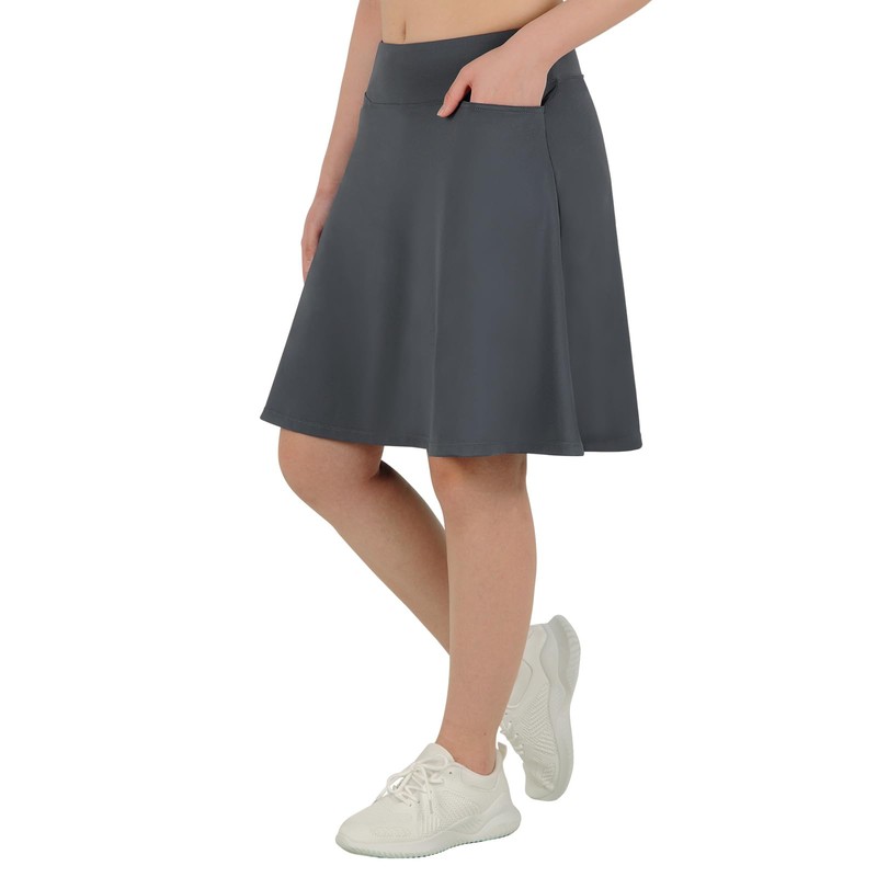 ANIVIVO Women's 21" Knee Length Skorts Golf Tennis Skirt Activity