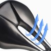 Bike Saddle Cushion Lightweight Carbon Fiber Structure Hollow Breathable Bicycle