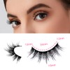Azenlo False Eyelashes 48 Pairs Faux Mink Lashes 14mm Wispy