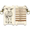 arricraft Sheep Spinning Control Tool, WPI Guide Gauge with Clasp