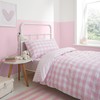 Bianca Check and Stripe Cotton Reversible Single Duvet Cover Set