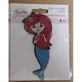 Gwen Studio New Sealed - Gwen Studios Embroidered Patch Mermaid Iron On - Nautical Sea Boat