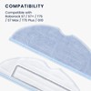 kwmobile 2x Replacement Mop Cloths Compatible with Roborock S7 /