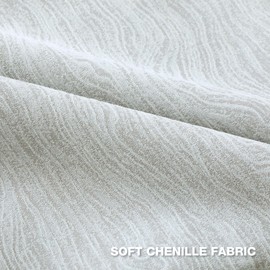 FUTEI Grey Decorative Throw Pillow Covers 26x26 Inch Set of 2,Soft Chenille Jacquard Geometric Pattern Euro Pillow Shams,Modern Home Decor for Couch Bed Living Room