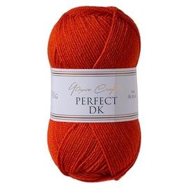 Utopia Crafts DK Double Knitting Yarn, 100g (Red Orange)