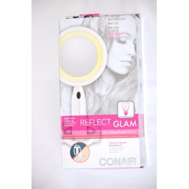 Conair Reflect 3x/1x Double Sided Magnification Magnifying 5.5" Mirror Lighted