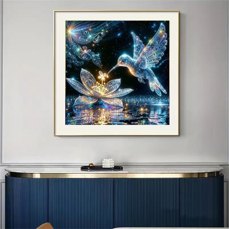 SHICERNHJ Hummingbird Diamond Art Kits for Adults,DIY Bird Diamond Painting
