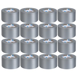 Oleitodh 16 Pack Silver Duct Tape Bulk 2 inch Duct Tape Heavy Duty 30 Yards Each, Strong No Residue All-Weather Duct Tape, Tear by Hand,Multi-Use for Indoor
