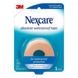 Nexcare Absolute Waterproof Tape Flexible Foam Medical Tape Secures Dressing ...