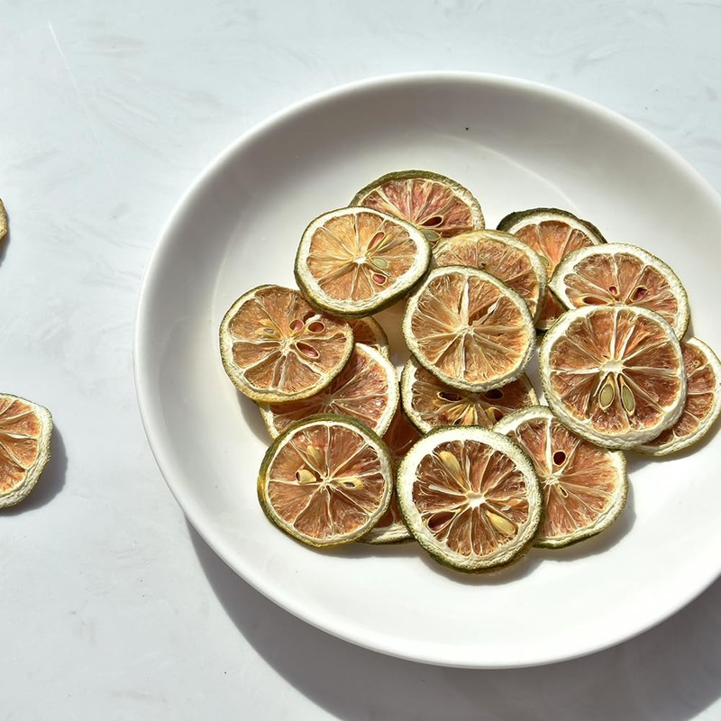 Dehydrated Dry Lime For Cocktails, Dried Lime Slices 8.8oz/250g, 100%