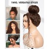Chocolate Brown Hidden Strap Deep Wave 360 Gluless Lace Front