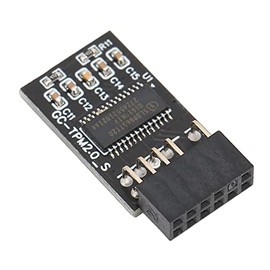 TPM 2.0 Encryption Security Module Compatible with Remote Card 11 Upgrade LCP SPI TPM2.0 Module 12-Pin for Motherboards