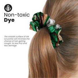 cute design scrunchies for all hair type elastic hair band great for ponytails XL srcunchies set these soft hair ties is great for every occasion (hearts)