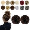 FeidyLong 2 PCS Messy Bun Hair Piece Wavy Curly Scrunchies