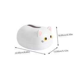 iplusmile Adorable Cat Tissue Box Holder Cute Cartoon Design Wear-Resistant Napkin Dispenser for Home Office for Boys and Girls Rooms Easy Access Tissue Supply