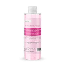 Skin Sense Agua Micelar Desmaquillante Agua de Rosas, 400 ml.