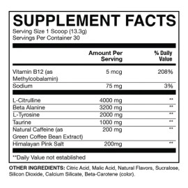 Pre Entreno Cbum Essential Pwo Raw Nutrition 30 Servicios                                                                                             